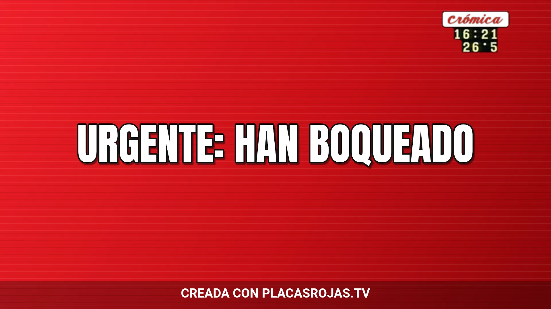 URGENTE: Han Boqueado