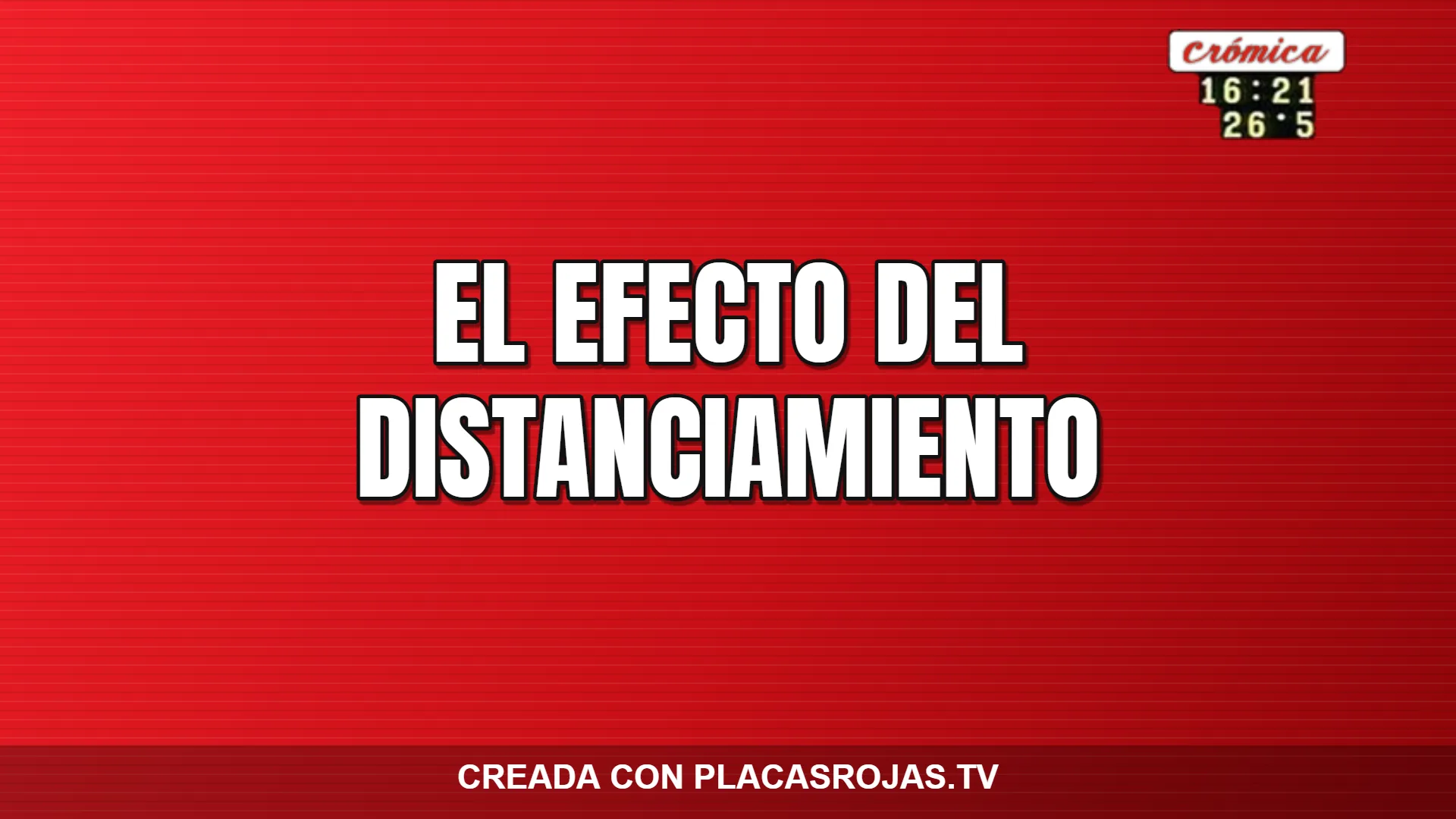 eL EFECTO DEL DISTANciamiento