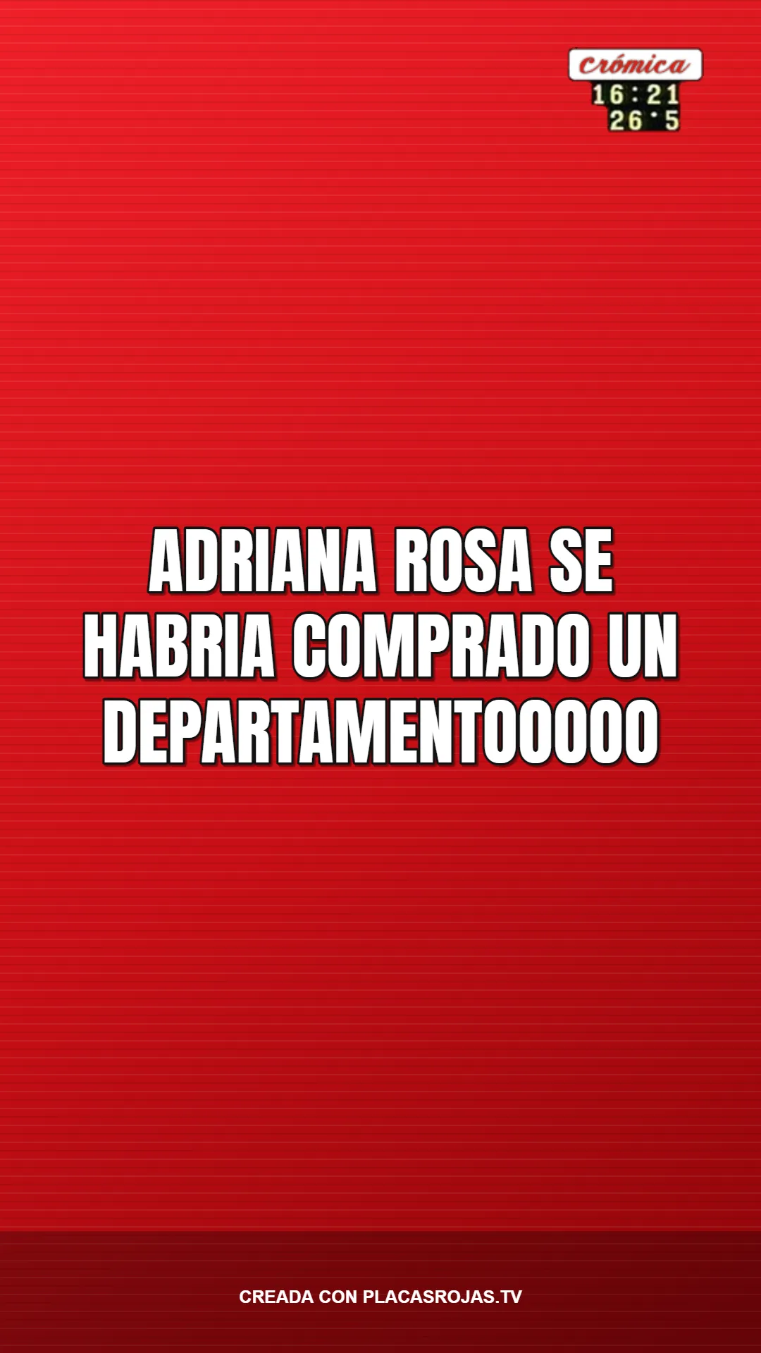 ADRIANA ROSA se habria comprado un departamentooooo